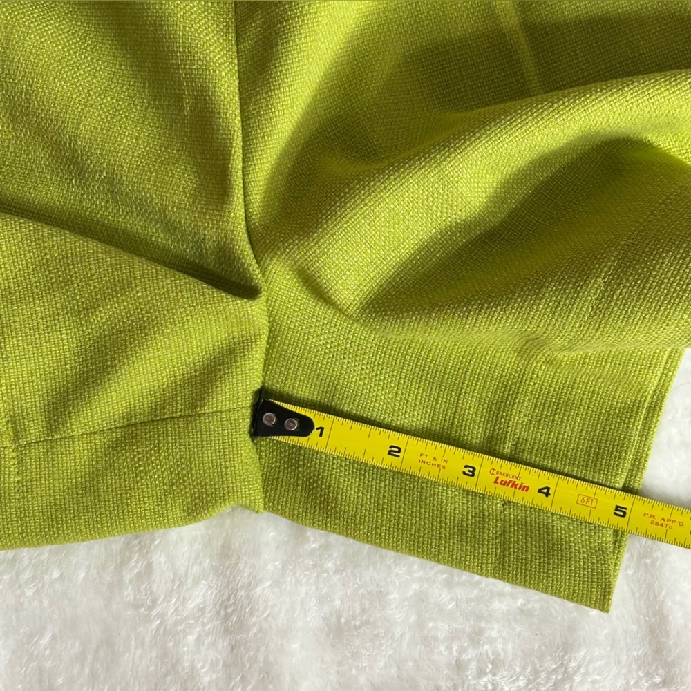 Ann Taylor Women’s Olive Green High Waist Side Zip Shorts Buttons Size 6 - Picture 9 of 11